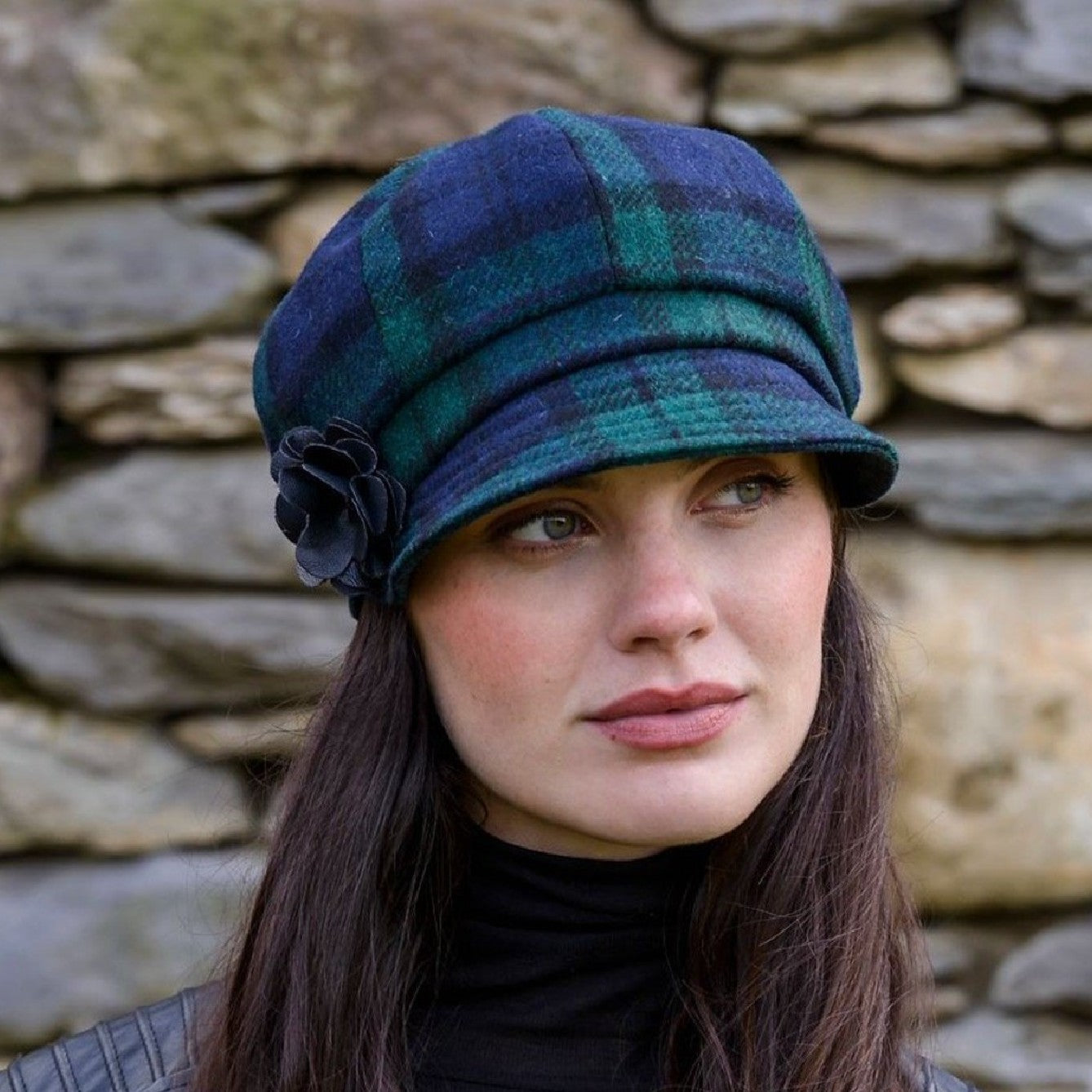 Women's Newsboy Cap, Made in Ireland, 100% Irish Tweed, Fast Shipping