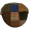 Patchwork Driving Cap in Wool from Hanna Hats of Ireland — [ Unique Patchwork Options ]