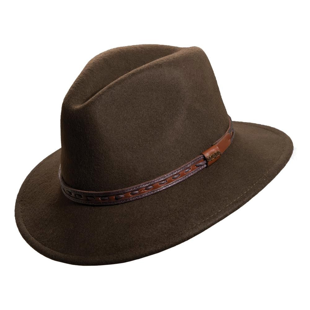 Crushable 100% Felted Wool Safari Hat
