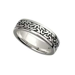 Women's Silver Oxidized Trinity Ring