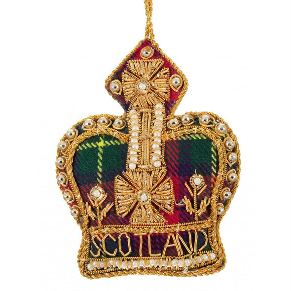 Tartan Crown, Scotland Ornament