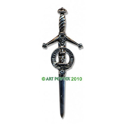 Clan Kilt Pin / Brooch from Art Pewter of Scotland — [ 68 Names ]