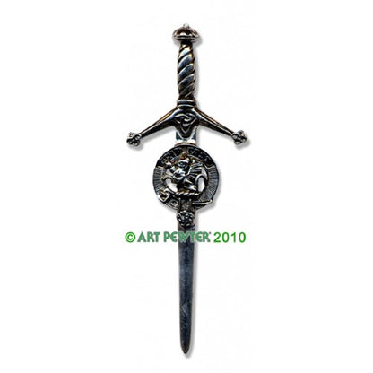 Clan Kilt Pin / Brooch from Art Pewter of Scotland — [ 68 Names ]