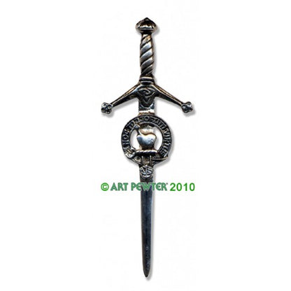 Clan Kilt Pin / Brooch from Art Pewter of Scotland — [ 68 Names ]