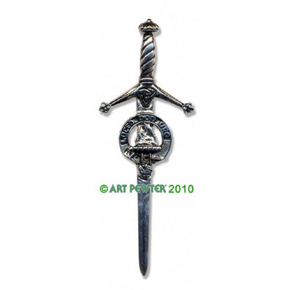 Clan Kilt Pin / Brooch from Art Pewter of Scotland — [ 68 Names ]
