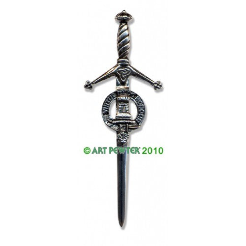 Clan Kilt Pin / Brooch from Art Pewter of Scotland — [ 68 Names ]