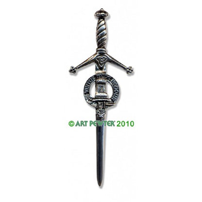 Clan Kilt Pin / Brooch from Art Pewter of Scotland — [ 68 Names ]