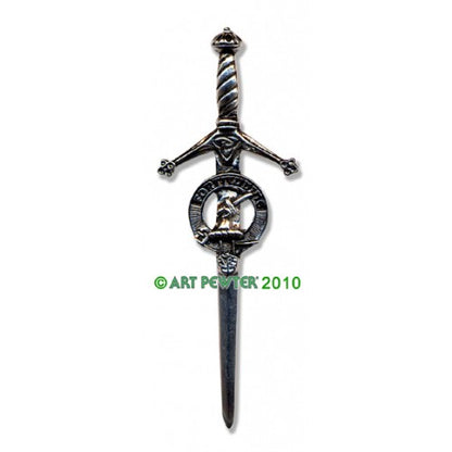 Clan Kilt Pin / Brooch from Art Pewter of Scotland — [ 68 Names ]