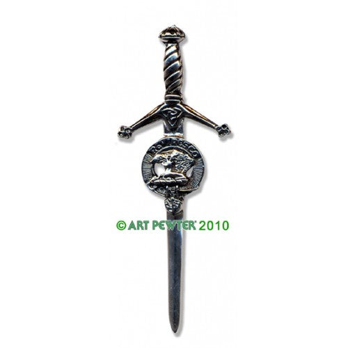Clan Kilt Pin / Brooch from Art Pewter of Scotland — [ 68 Names ]