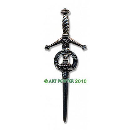Clan Kilt Pin / Brooch from Art Pewter of Scotland — [ 68 Names ]