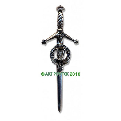 Clan Kilt Pin / Brooch from Art Pewter of Scotland — [ 68 Names ]