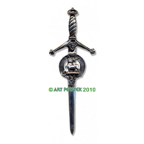 Clan Kilt Pin / Brooch from Art Pewter of Scotland — [ 68 Names ]