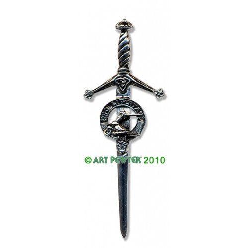 Clan Kilt Pin / Brooch from Art Pewter of Scotland — [ 68 Names ]