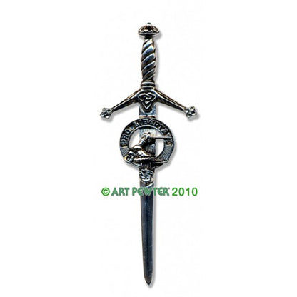 Clan Kilt Pin / Brooch from Art Pewter of Scotland — [ 68 Names ]