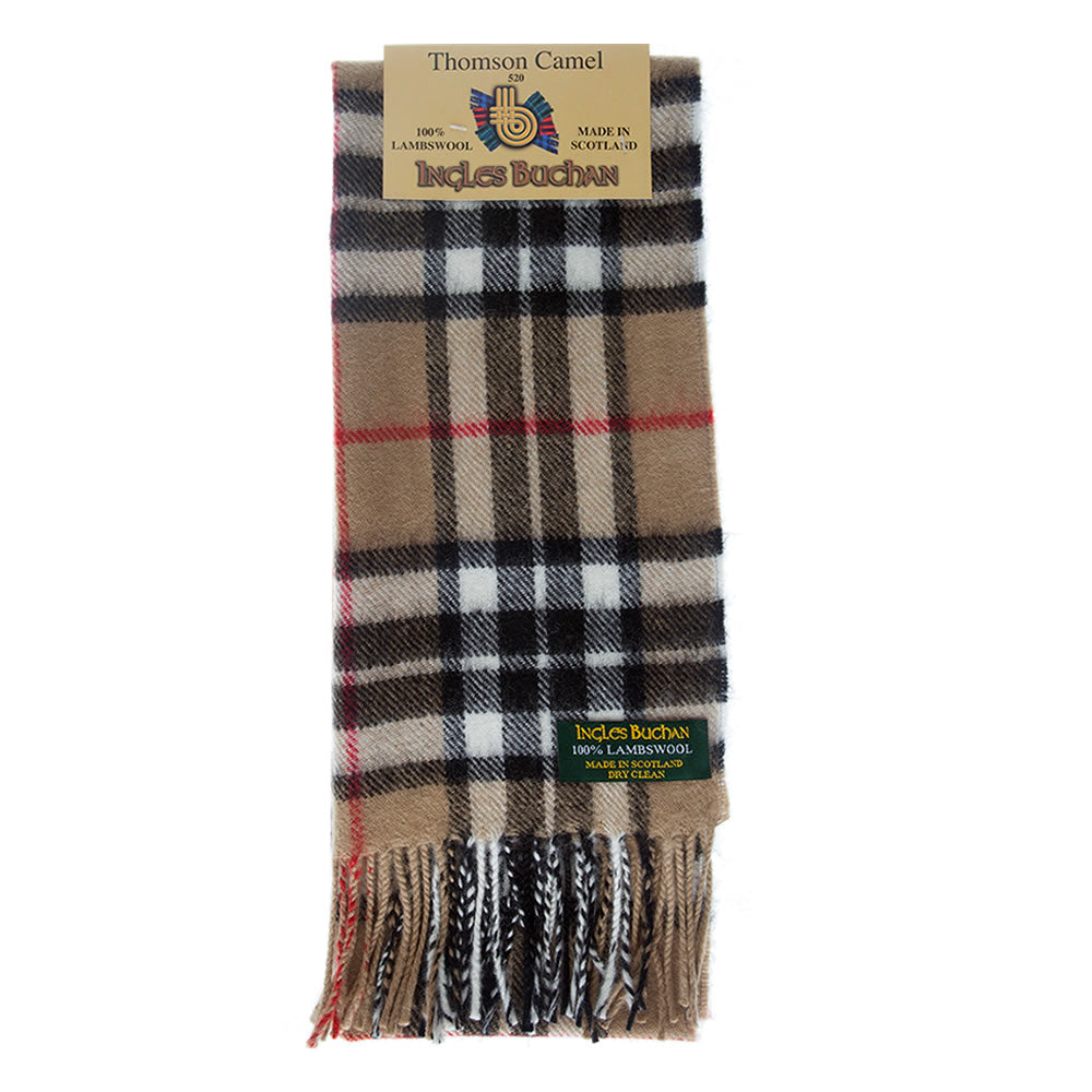 Brushed Wool Plaid Scarf Online from ScotlandShop - in Stock