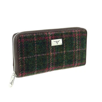 Harris Tweed Long Zip Wallet [22 Colors]