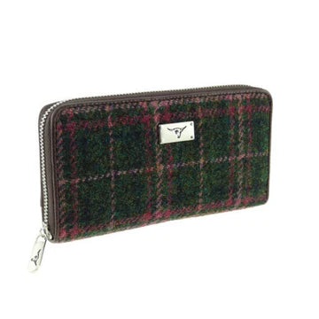Harris Tweed Long Zip Wallet [19 Colors ] – Scotland House, Ltd.