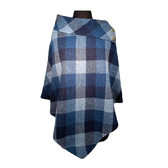 Harris Tweed Poncho from Peter James of England [ 8 Colors ]