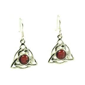 Heathergem Celtic Triangle Earrings — Scotland House, Ltd.