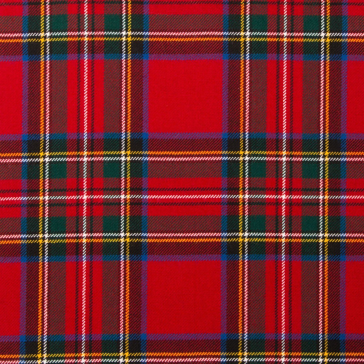 Royal Stewart Modern Tartan — Scottish Worsted Wool Scarf