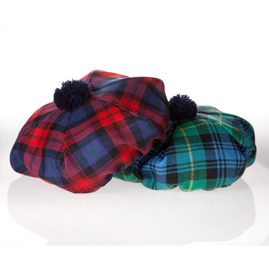 worsted wool tartan plaid tams from Ingles Buchan of Scotland