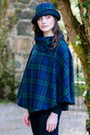 Irish Tweed Tartan Poncho [ 11 Colors ]