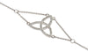 Trinity Knot Bracelet with Swarovski Crystals